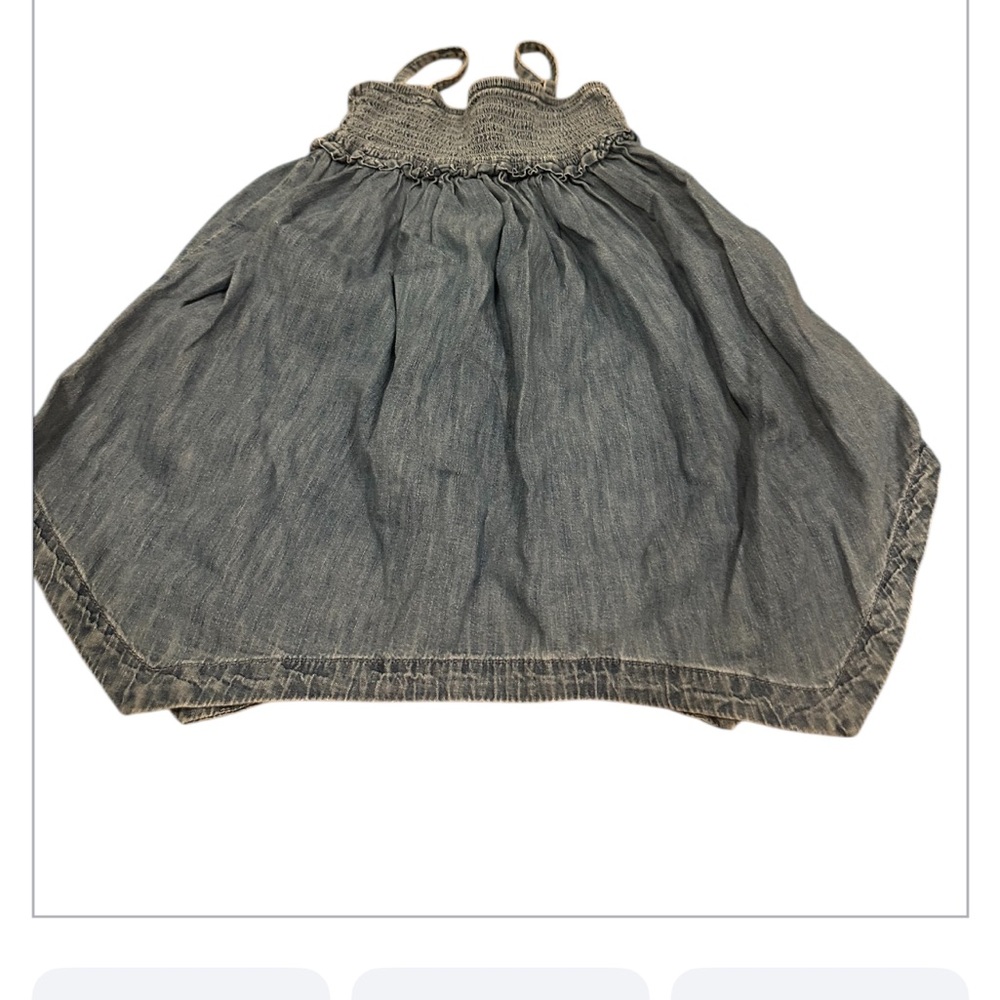 Gap blue Denim girls dress with Smocked Waist